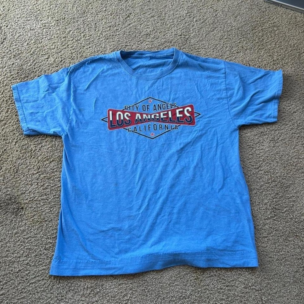 Vintage 90s blue and red city of angels Los Angeles California
